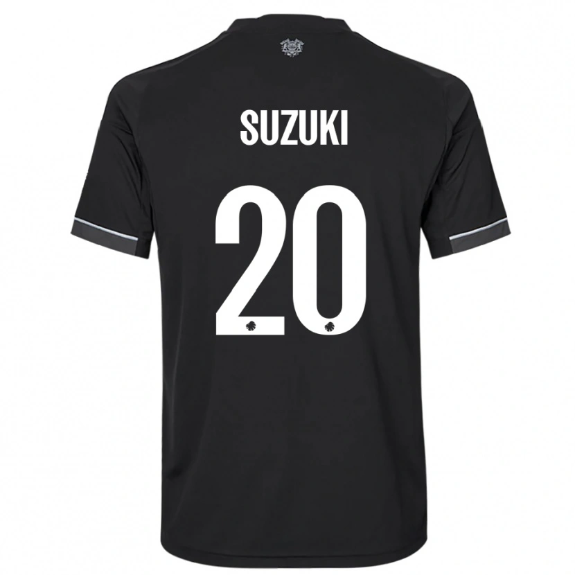 Danxen Kinderen Junnosuke Suzuki #20 Zwart Wit Uitshirt Uittenue 2025/26 T-Shirt
