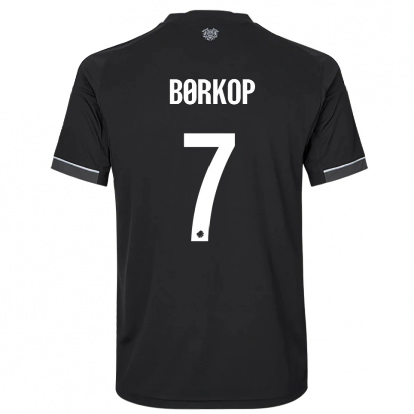 Danxen Kinderen Julie Børkop #7 Zwart Wit Uitshirt Uittenue 2025/26 T-Shirt