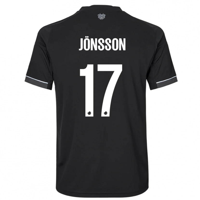 Danxen Kinderen Neo Jönsson #17 Zwart Wit Uitshirt Uittenue 2025/26 T-Shirt