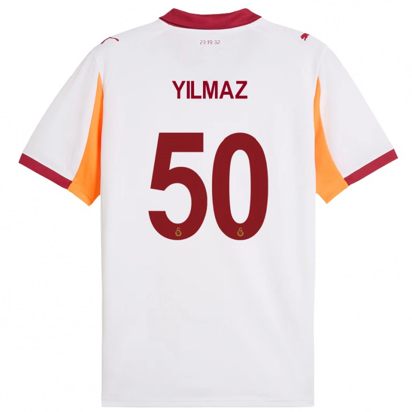 Danxen Kinderen Jankat Yılmaz #50 Wit Rood Uitshirt Uittenue 2025/26 T-Shirt