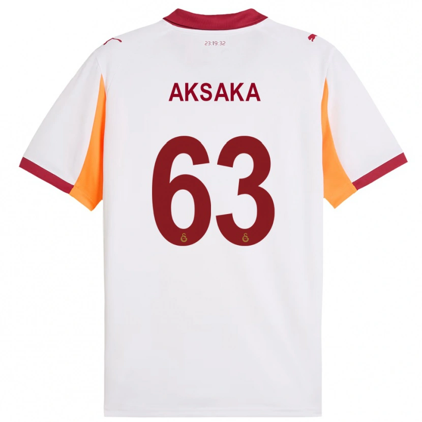 Danxen Kinderen Baran Aksaka #63 Wit Rood Uitshirt Uittenue 2025/26 T-Shirt