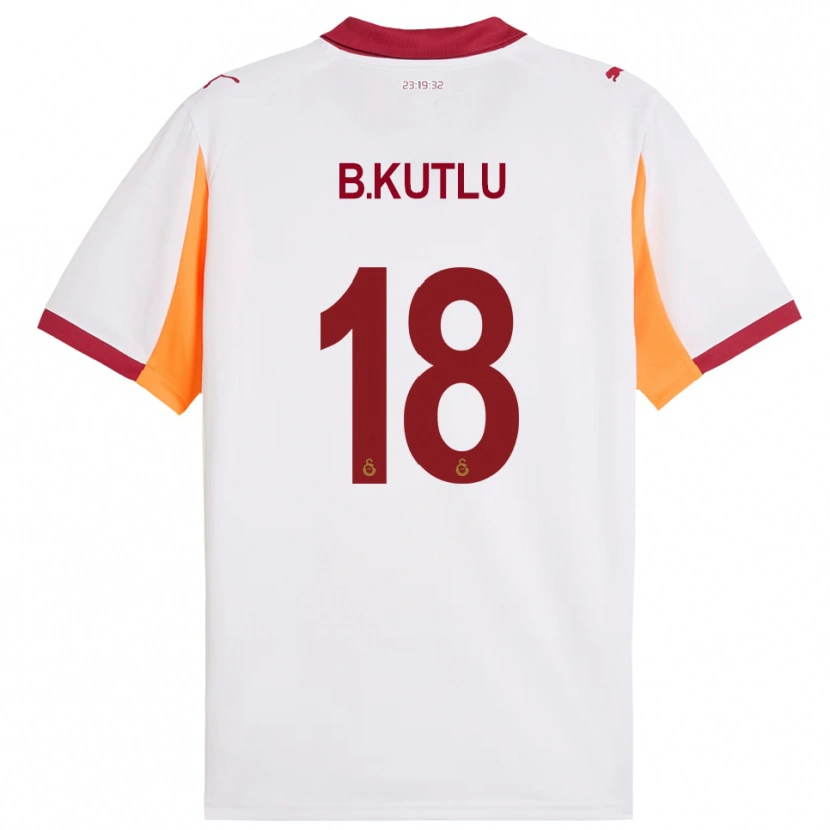 Danxen Kinderen Berkan Kutlu #18 Wit Rood Uitshirt Uittenue 2025/26 T-Shirt