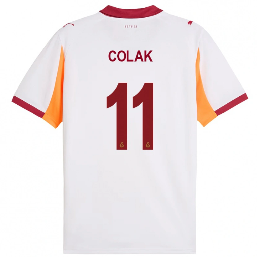 Danxen Kinderen Yiğit Çolak #11 Wit Rood Uitshirt Uittenue 2025/26 T-Shirt