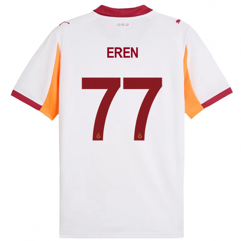 Danxen Kinderen İrem Eren #77 Wit Rood Uitshirt Uittenue 2025/26 T-Shirt