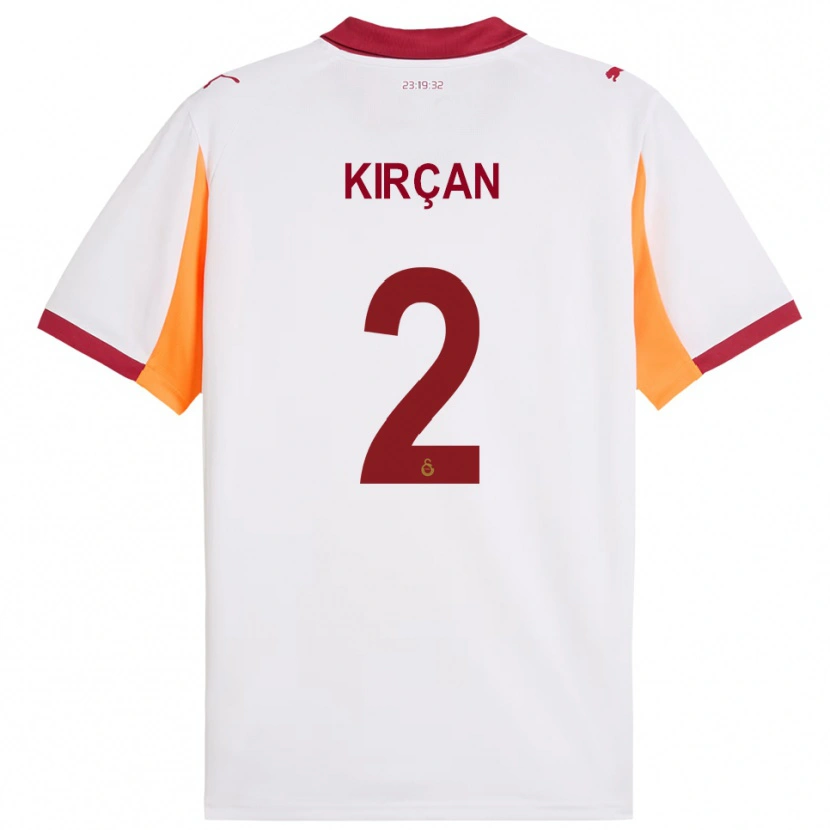 Danxen Kinderen Kerem Kırçan #2 Wit Rood Uitshirt Uittenue 2025/26 T-Shirt