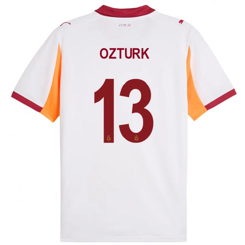 Danxen Kinderen Fatma Sare Öztürk #13 Wit Rood Uitshirt Uittenue 2025/26 T-Shirt
