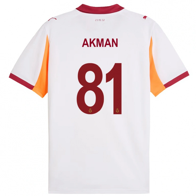 Danxen Kinderen Hamza Akman #81 Wit Rood Uitshirt Uittenue 2025/26 T-Shirt