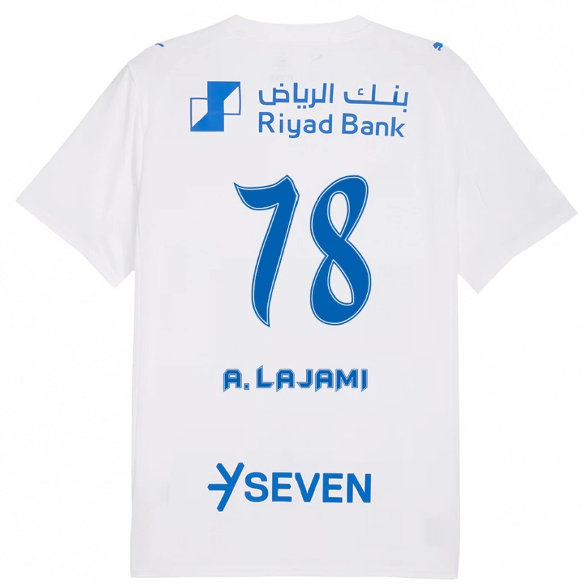 Danxen Kinderen Ali Lajami #78 Wit Blauw Uitshirt Uittenue 2025/26 T-Shirt