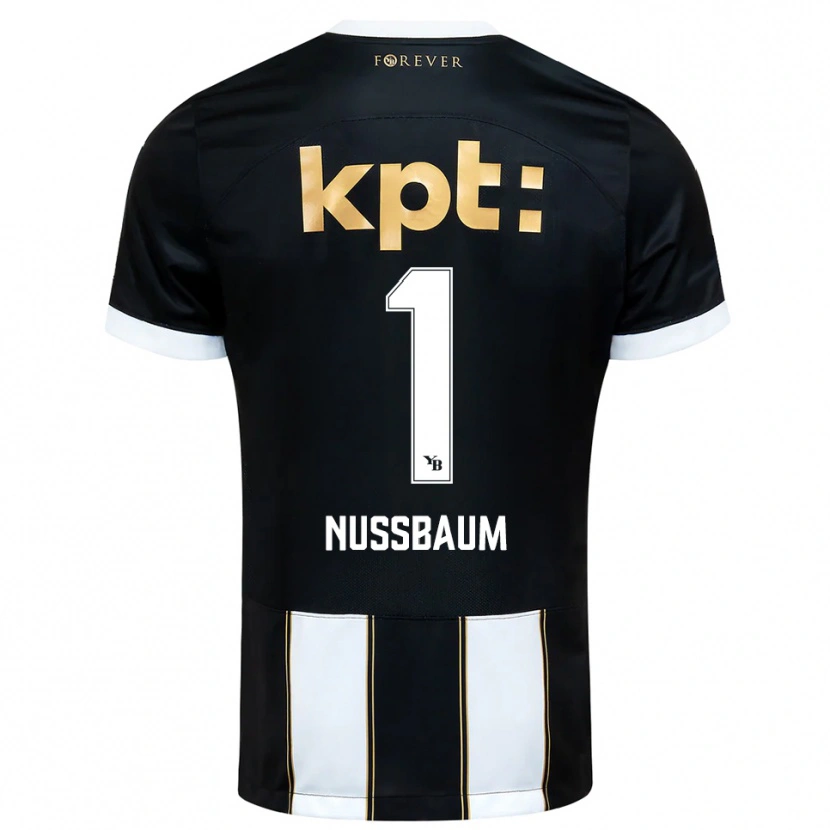 Danxen Kinderen Ramon Nussbaum #1 Zwart Wit Uitshirt Uittenue 2025/26 T-Shirt