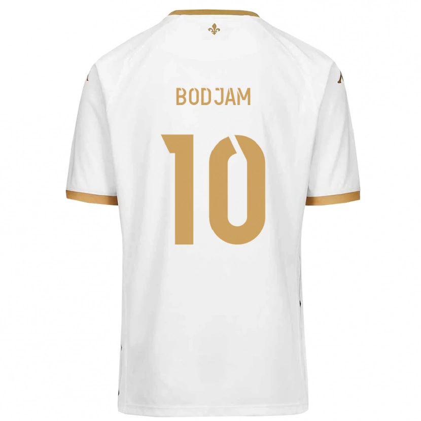 Danxen Kinderen Dabana Bodjam #10 Wit Goud Uitshirt Uittenue 2025/26 T-Shirt