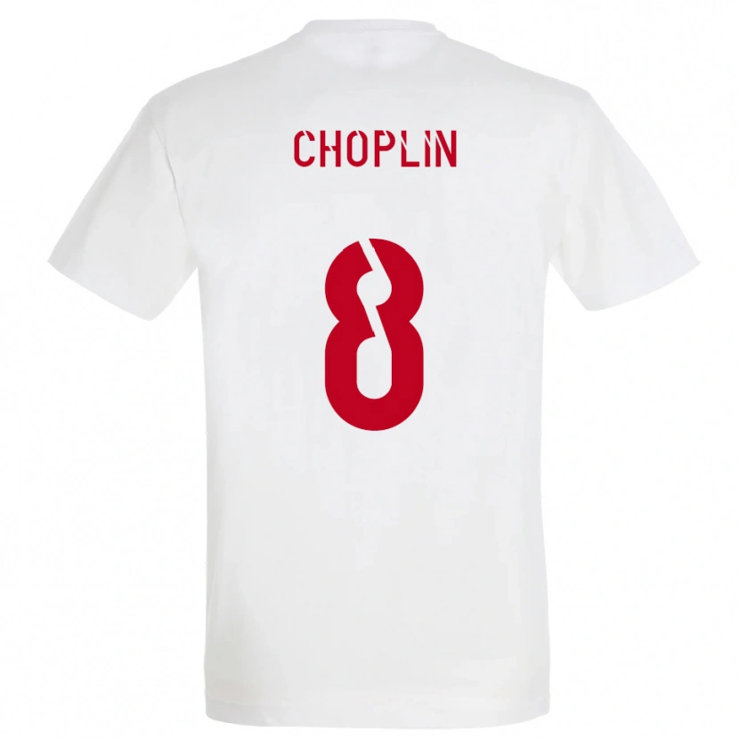 Danxen Kinderen Romain Choplin #8 Wit Rood Geel Uitshirt Uittenue 2025/26 T-Shirt