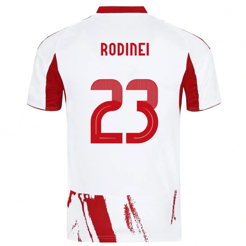 Danxen Kinderen Rodinei #23 Wit Rood Uitshirt Uittenue 2025/26 T-Shirt