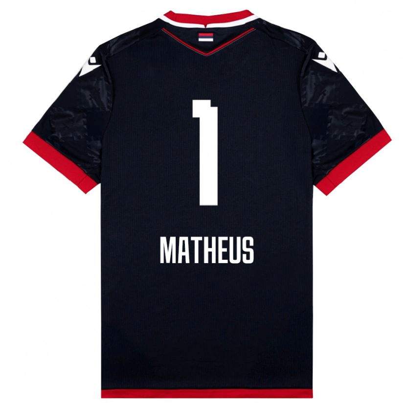Danxen Kinderen Matheus #1 Zwart Rood Uitshirt Uittenue 2025/26 T-Shirt