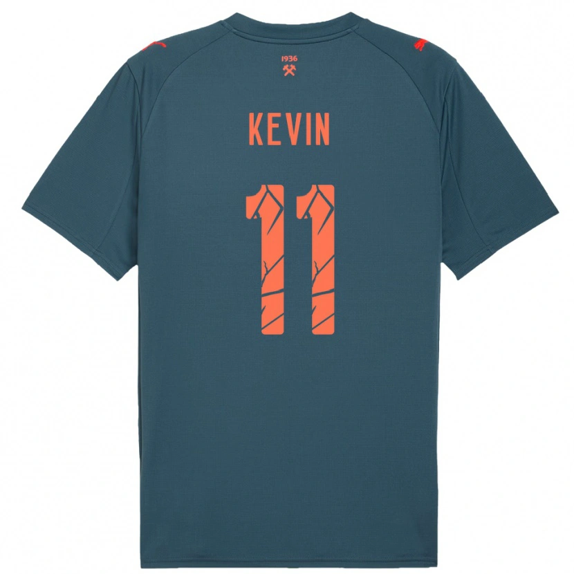 Danxen Kinderen Kevin #11 Donkerblauw Rood Uitshirt Uittenue 2025/26 T-Shirt