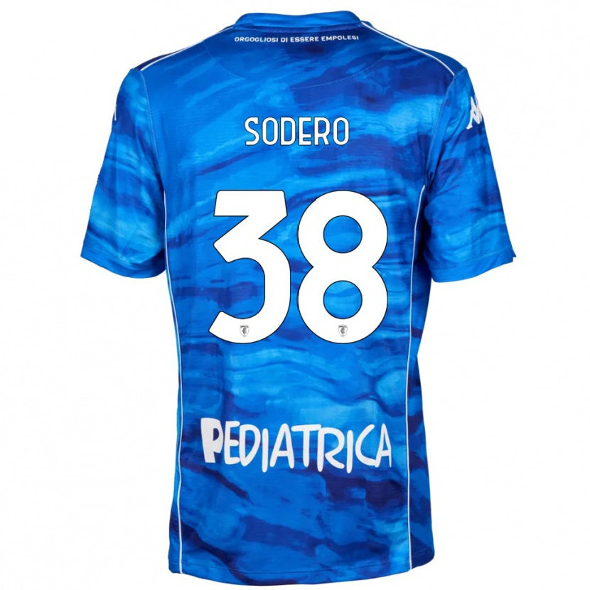 Danxen Heren Andrea Sodero #38 Blauw Wit Thuisshirt Thuistenue 2025/26 T-Shirt