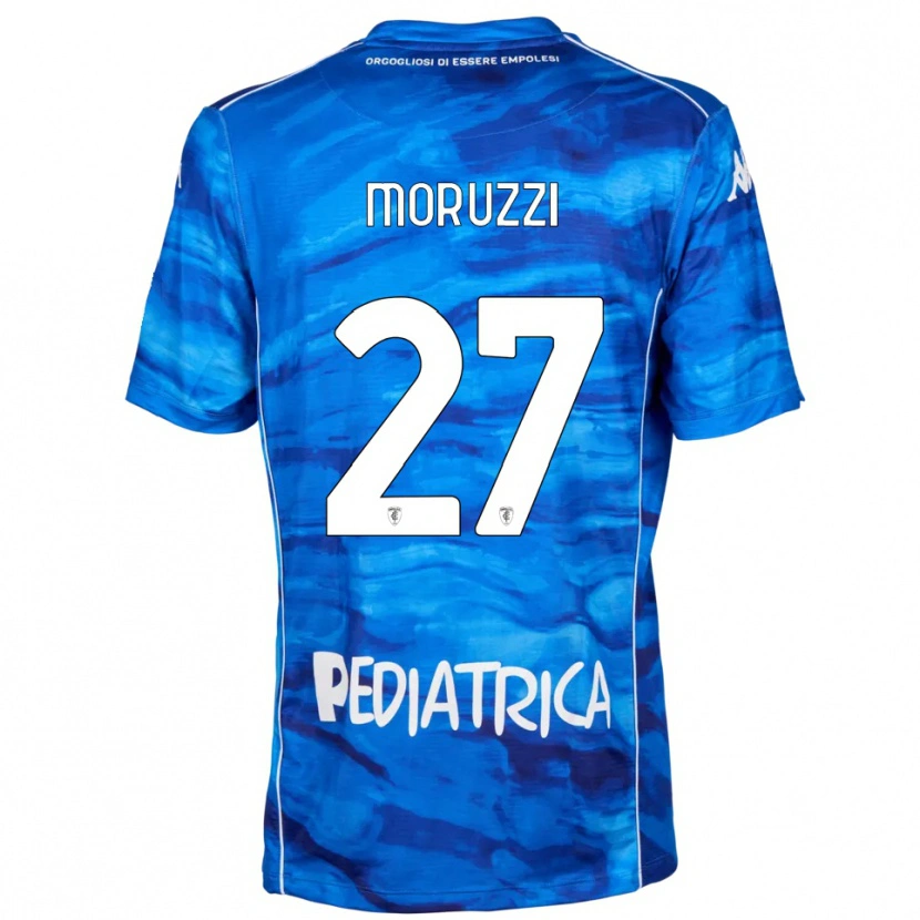 Danxen Heren Brando Moruzzi #27 Blauw Wit Thuisshirt Thuistenue 2025/26 T-Shirt