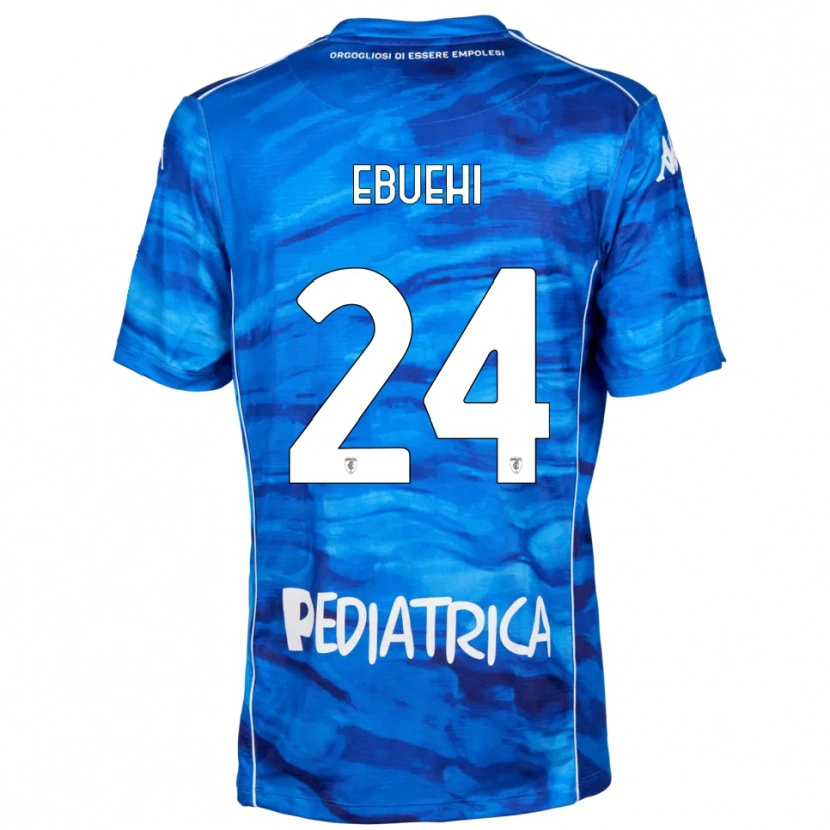 Danxen Heren Tyronne Ebuehi #24 Blauw Wit Thuisshirt Thuistenue 2025/26 T-Shirt