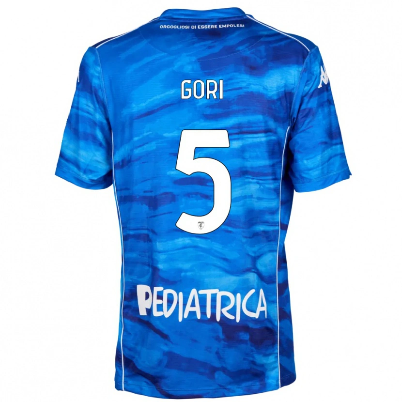 Danxen Heren Alessandro Gori #5 Blauw Wit Thuisshirt Thuistenue 2025/26 T-Shirt