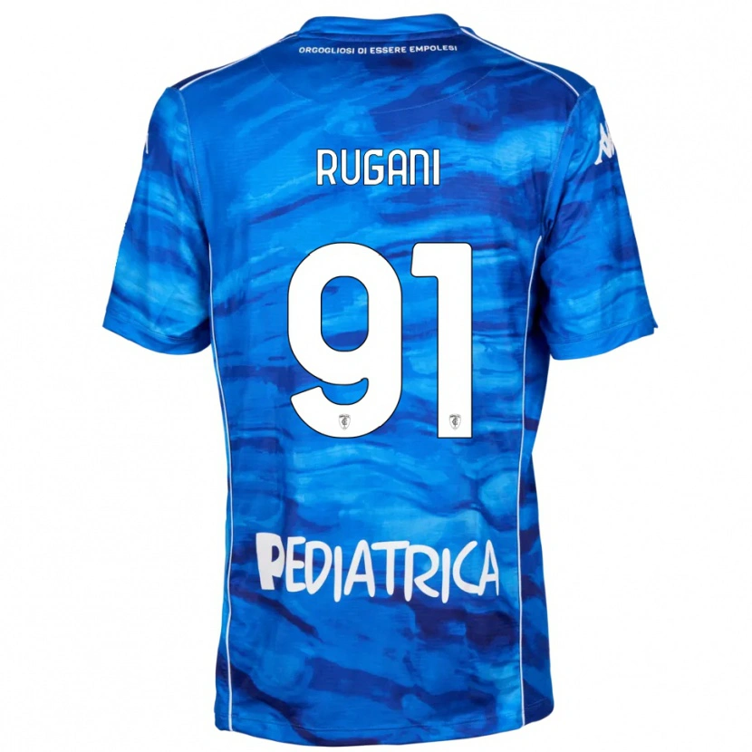Danxen Heren Tommaso Rugani #91 Blauw Wit Thuisshirt Thuistenue 2025/26 T-Shirt