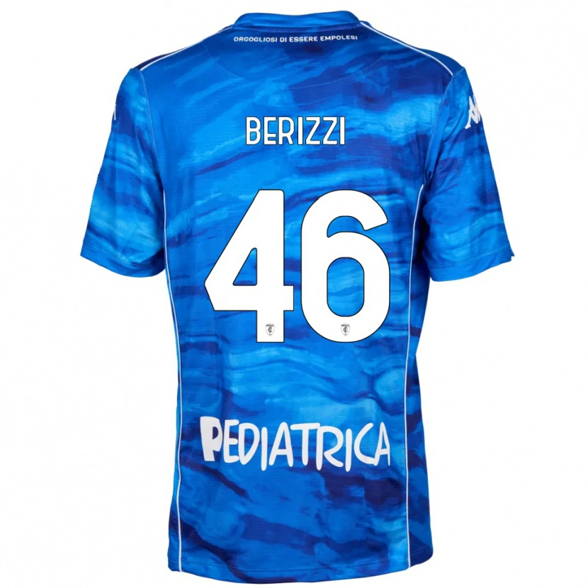 Danxen Heren Roberto Berizzi #46 Blauw Wit Thuisshirt Thuistenue 2025/26 T-Shirt