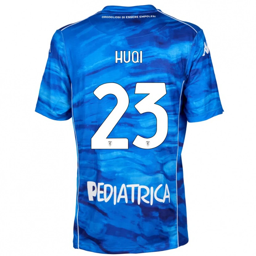 Danxen Heren Mattia Huqi #23 Blauw Wit Thuisshirt Thuistenue 2025/26 T-Shirt