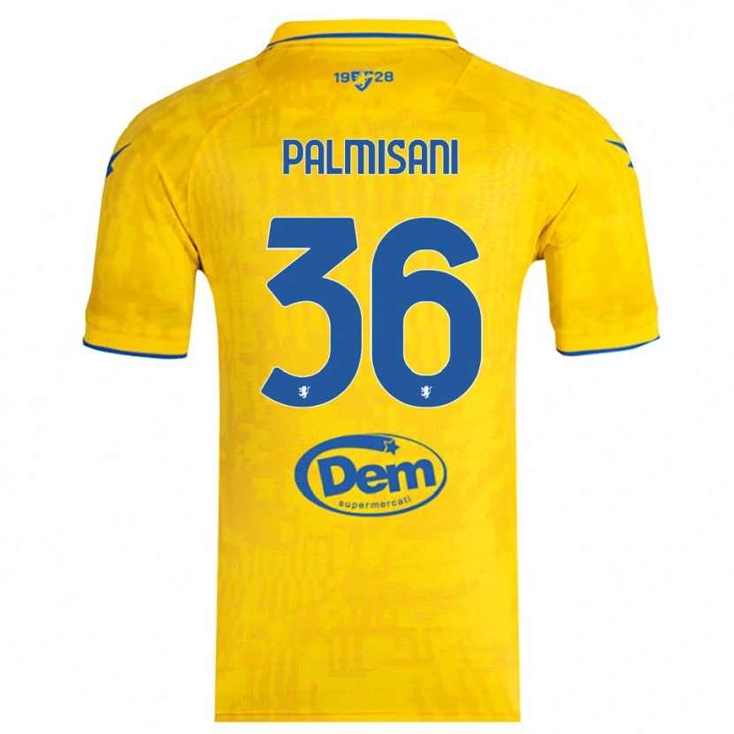 Danxen Heren Lorenzo Palmisani #36 Geel Blauw Thuisshirt Thuistenue 2025/26 T-Shirt