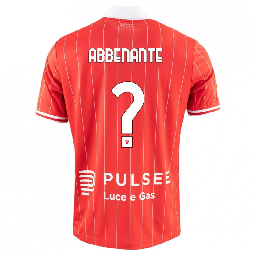 Danxen Heren Alessandro Abbenante #0 Rood Wit Thuisshirt Thuistenue 2025/26 T-Shirt