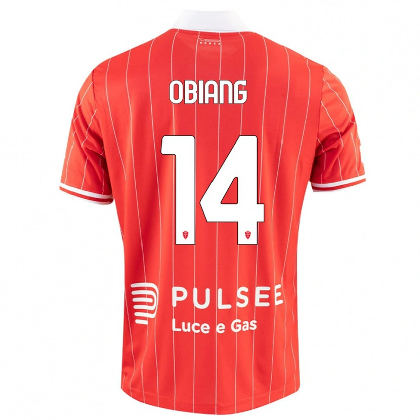 Danxen Heren Pedro Obiang #14 Rood Wit Thuisshirt Thuistenue 2025/26 T-Shirt