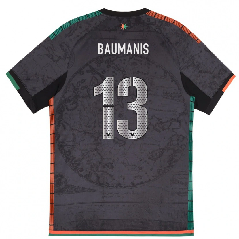 Danxen Heren Kristofers Baumanis #13 Donkergrijs Thuisshirt Thuistenue 2025/26 T-Shirt