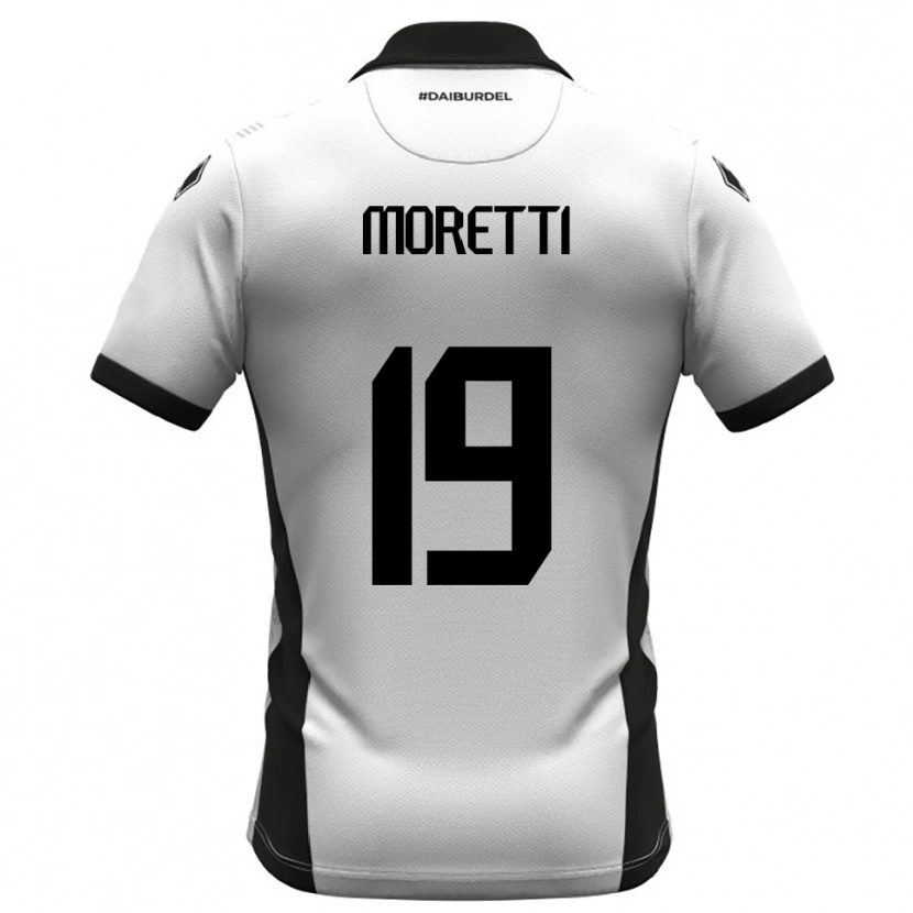 Danxen Heren Noah Moretti #19 Wit Zwart Oranje Thuisshirt Thuistenue 2025/26 T-Shirt