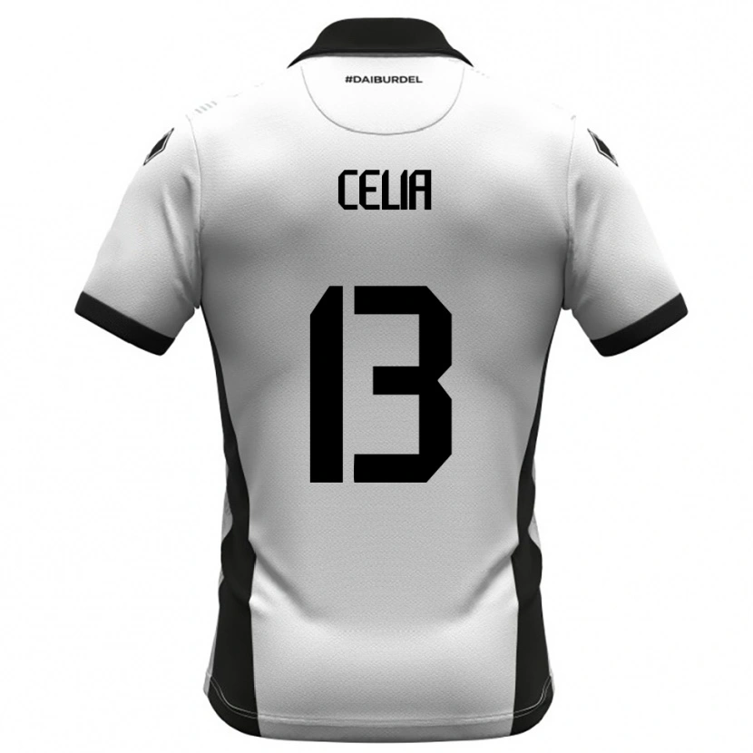 Danxen Heren Raffaele Celia #13 Wit Zwart Oranje Thuisshirt Thuistenue 2025/26 T-Shirt