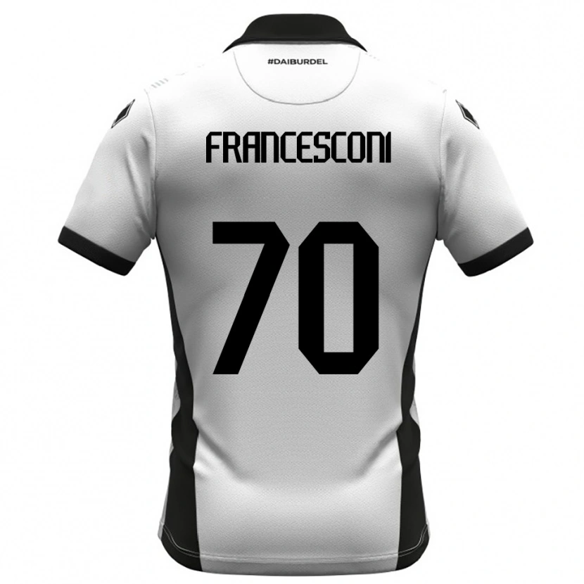 Danxen Heren Matteo Francesconi #70 Wit Zwart Oranje Thuisshirt Thuistenue 2025/26 T-Shirt