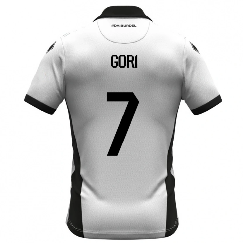 Danxen Heren Samuele Gori #7 Wit Zwart Oranje Thuisshirt Thuistenue 2025/26 T-Shirt