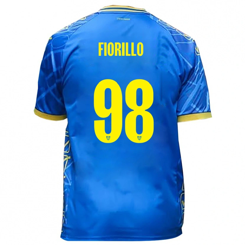 Danxen Heren Vincenzo Fiorillo #98 Hemelsblauw Geel Thuisshirt Thuistenue 2025/26 T-Shirt
