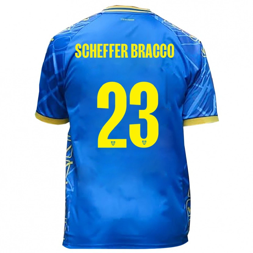 Danxen Heren Mateo Scheffer Bracco #23 Hemelsblauw Geel Thuisshirt Thuistenue 2025/26 T-Shirt
