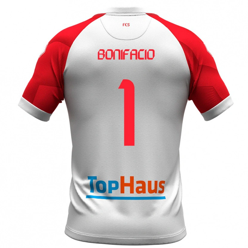Danxen Heren Lorenzo Bonifacio #1 Wit Rood Thuisshirt Thuistenue 2025/26 T-Shirt