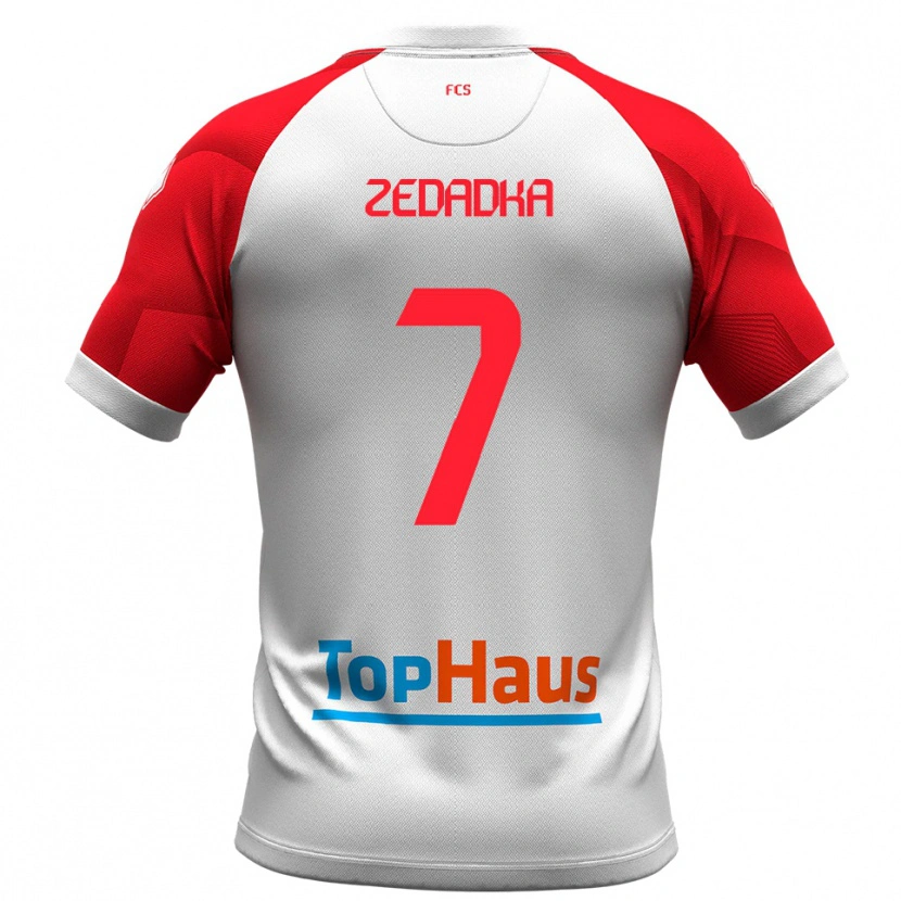 Danxen Heren Karim Zedadka #7 Wit Rood Thuisshirt Thuistenue 2025/26 T-Shirt