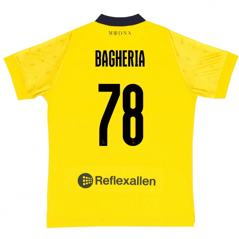 Danxen Heren Fabrizio Bagheria #78 Geel Donkerblauw Thuisshirt Thuistenue 2025/26 T-Shirt