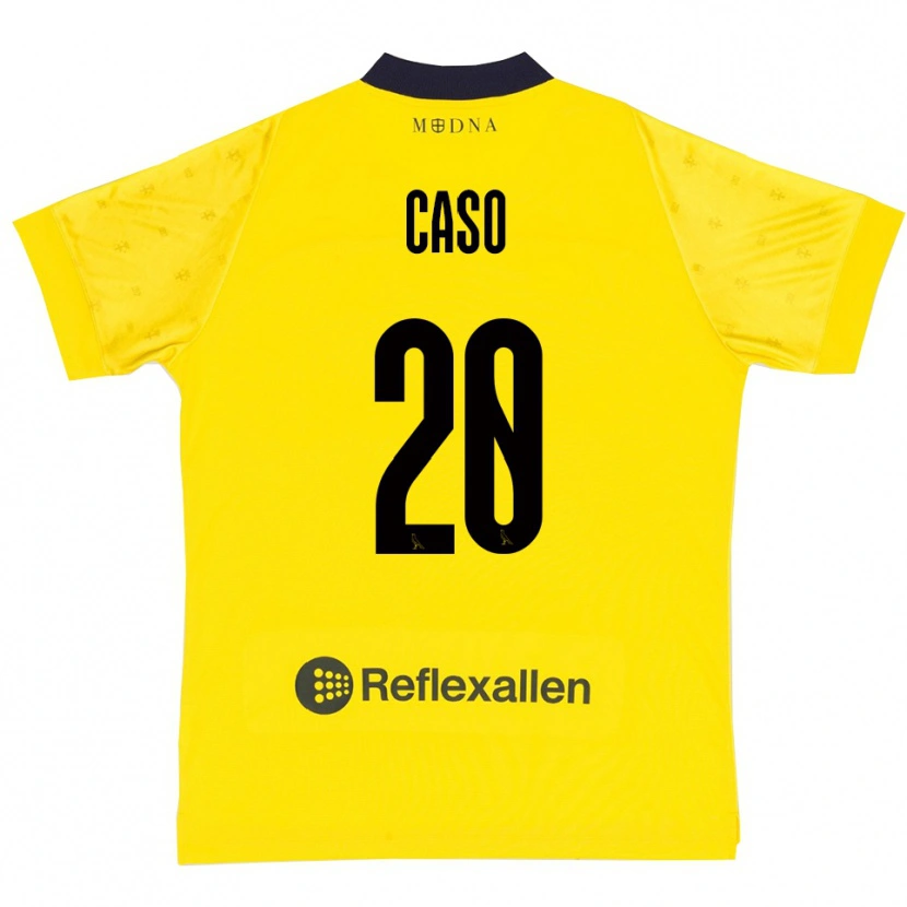 Danxen Heren Giuseppe Caso #20 Geel Donkerblauw Thuisshirt Thuistenue 2025/26 T-Shirt