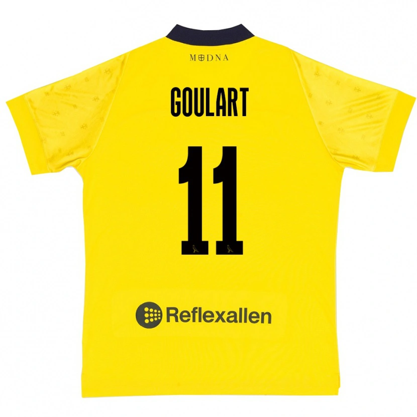 Danxen Heren Yago Goulart #11 Geel Donkerblauw Thuisshirt Thuistenue 2025/26 T-Shirt