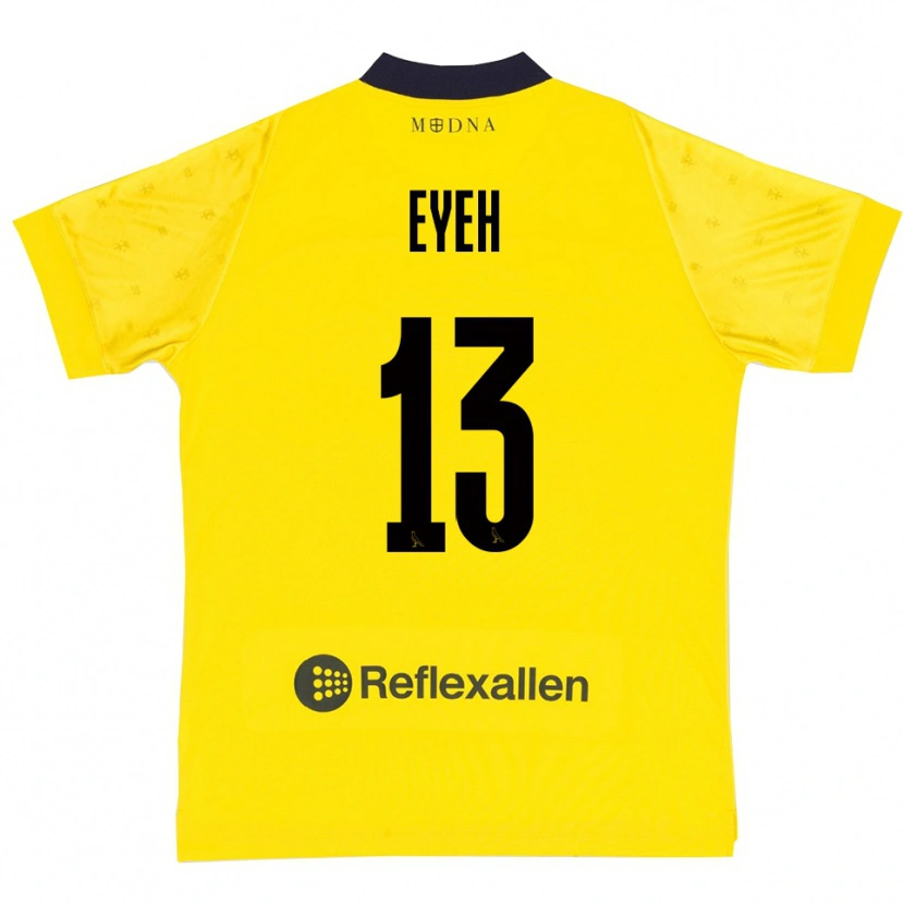 Danxen Heren Nicholas Eyeh #13 Geel Donkerblauw Thuisshirt Thuistenue 2025/26 T-Shirt
