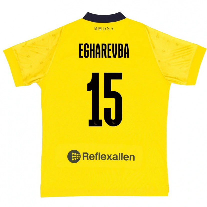 Danxen Heren Treasure Egharevba #15 Geel Donkerblauw Thuisshirt Thuistenue 2025/26 T-Shirt
