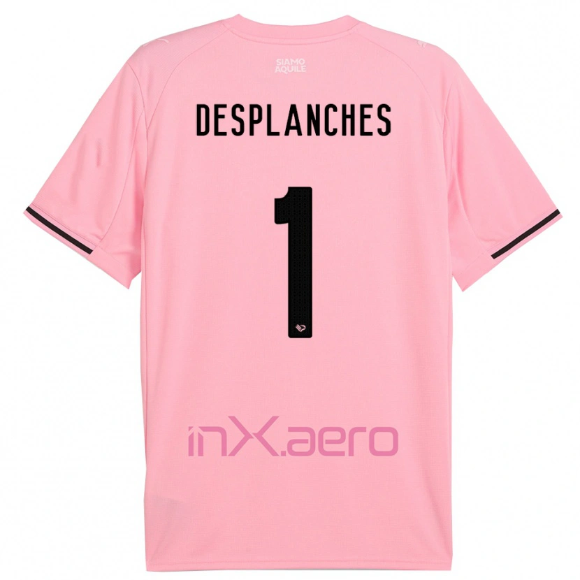 Danxen Heren Sebastiano Desplanches #1 Roze Zwart Thuisshirt Thuistenue 2025/26 T-Shirt