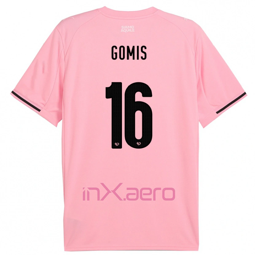 Danxen Heren Alfred Gomis #16 Roze Zwart Thuisshirt Thuistenue 2025/26 T-Shirt