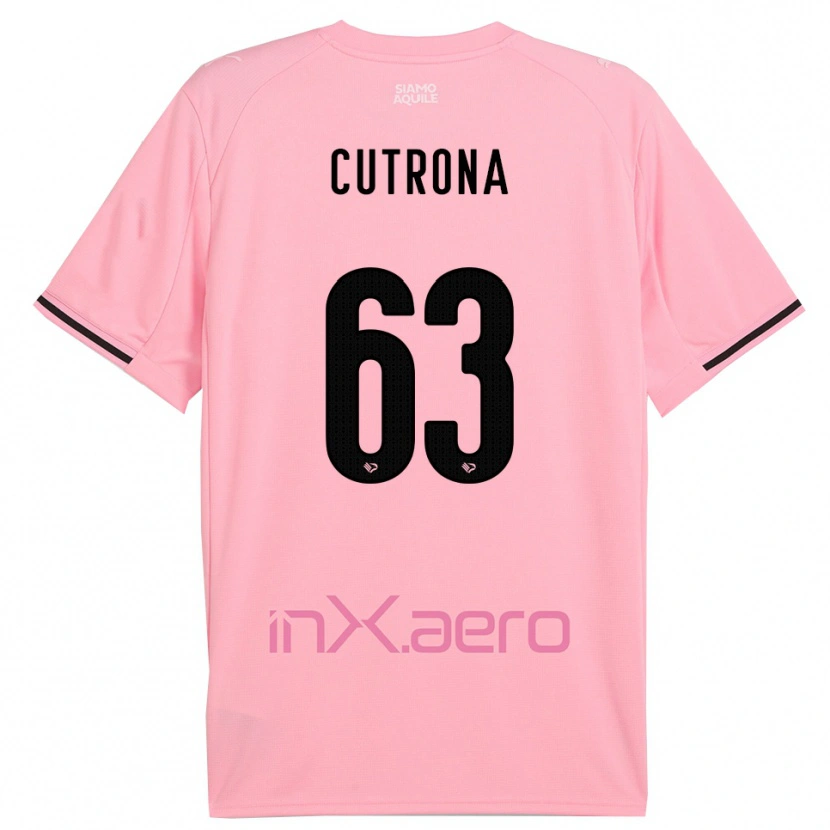 Danxen Heren Francesco Cutrona #63 Roze Zwart Thuisshirt Thuistenue 2025/26 T-Shirt