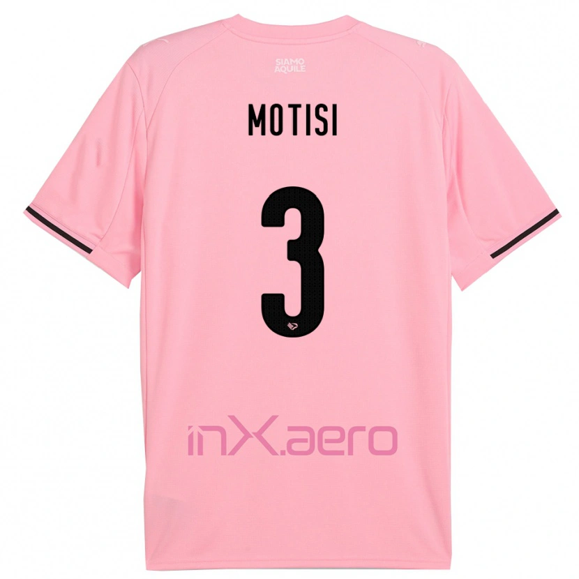 Danxen Heren Giuseppe Motisi #3 Roze Zwart Thuisshirt Thuistenue 2025/26 T-Shirt