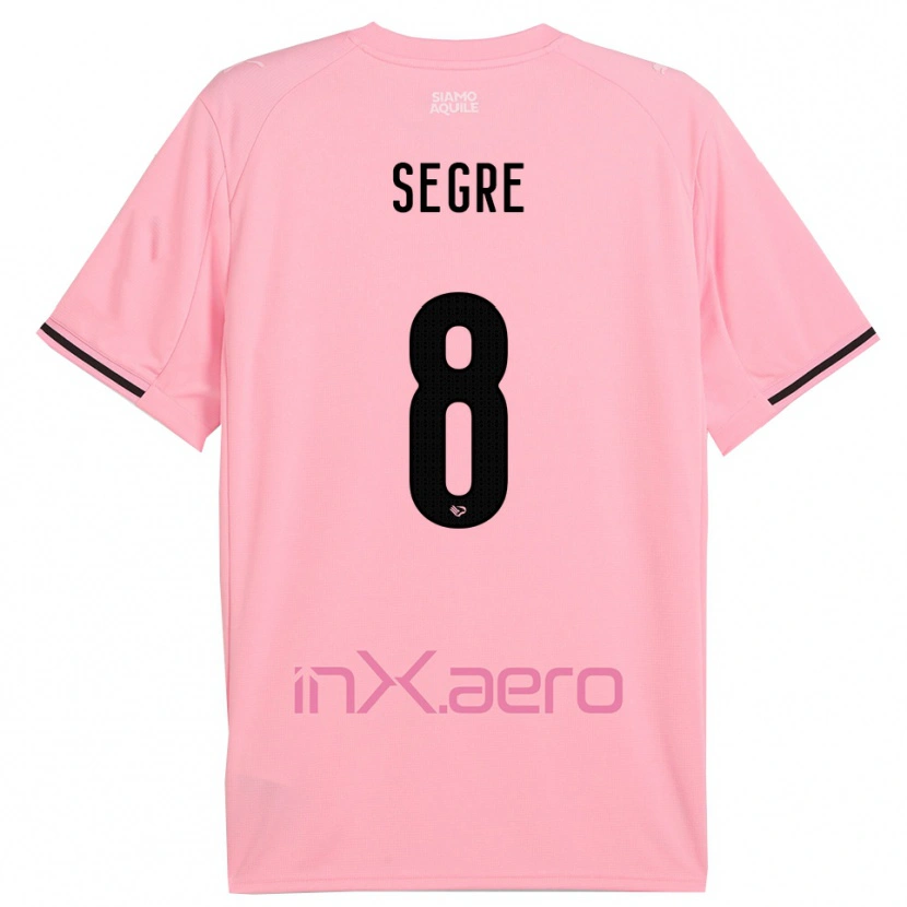 Danxen Heren Jacopo Segre #8 Roze Zwart Thuisshirt Thuistenue 2025/26 T-Shirt