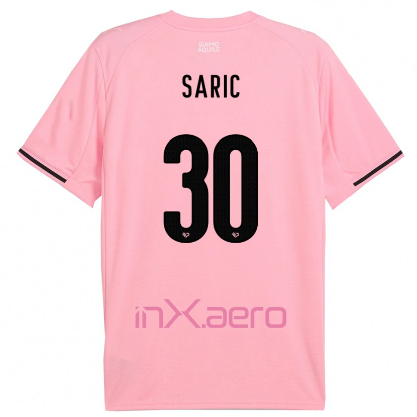 Danxen Heren Dario Saric #30 Roze Zwart Thuisshirt Thuistenue 2025/26 T-Shirt