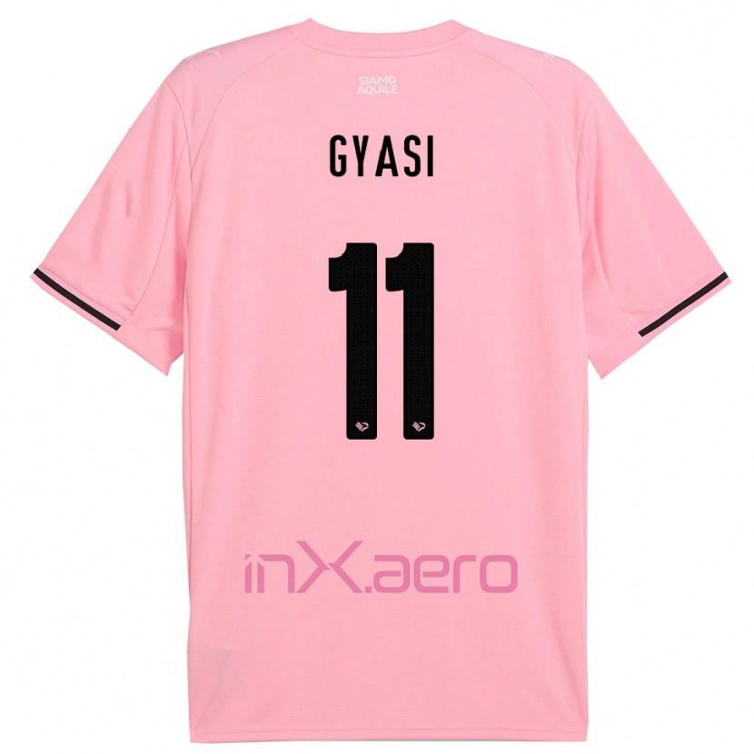 Danxen Heren Emmanuel Gyasi #11 Roze Zwart Thuisshirt Thuistenue 2025/26 T-Shirt