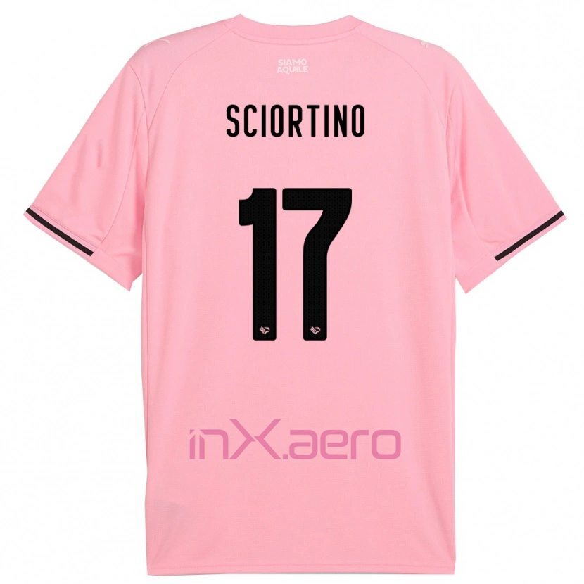 Danxen Heren Riccardo Sciortino #17 Roze Zwart Thuisshirt Thuistenue 2025/26 T-Shirt